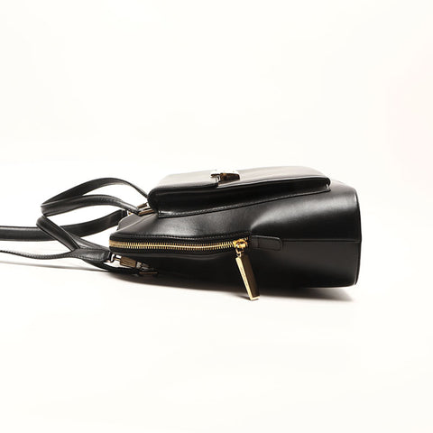 Salvatore Ferragamo Leather 2way Handbag black WS14753