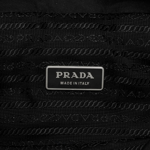 Prada Nylon Sac à dos / sac à dos noir WS14754
