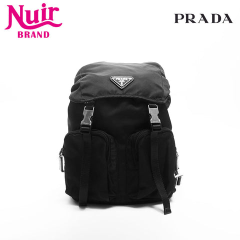 Prada Nylon Sac à dos / sac à dos noir WS14754