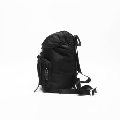 Prada Nylon Sac à dos / sac à dos noir WS14754
