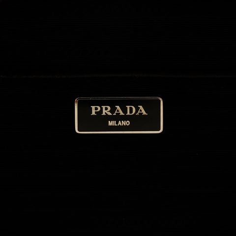 PRADA Flower print yellow nylon Shoulder Bag yellow WS14755