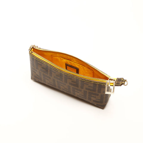 Fendi Zucchino Mini Handbag Brown WS14756