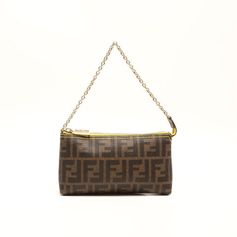 Fendi Zucchino Mini Handbag Brown WS14756