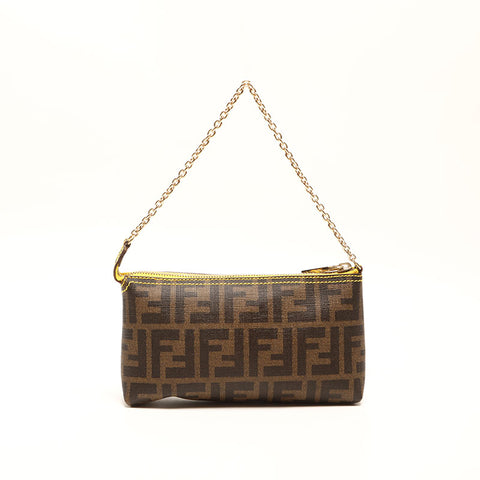 Fendi Zucchino Mini Handbag Brown WS14756