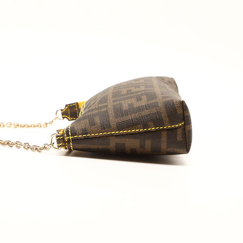 Fendi Zucchino Mini Handbag Brown WS14756