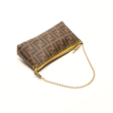 Fendi Zucchino Mini Handbag Brown WS14756