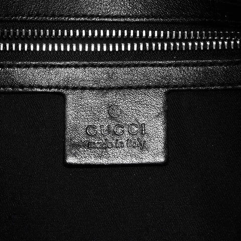 GUCCI leather one belt Shoulder Bag black WS14758