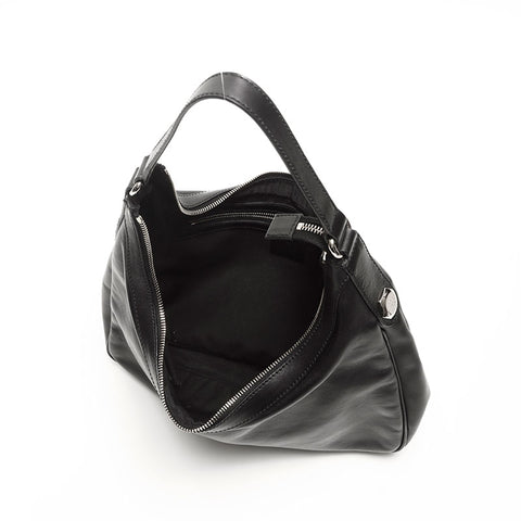 GUCCI leather one belt Shoulder Bag black WS14758