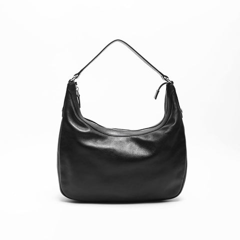 GUCCI leather one belt Shoulder Bag black WS14758