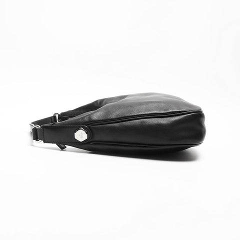 GUCCI leather one belt Shoulder Bag black WS14758