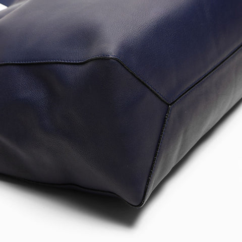 Loewe Leather Anagram East West Tote Bag Navy WS14765