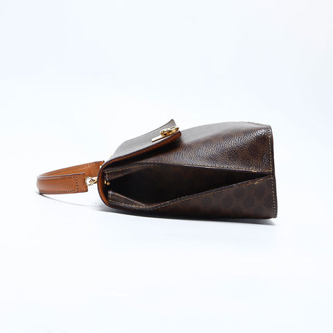 セリーヌ CELINE マカダム 2way ハンドバッグ ブラウン WS14767