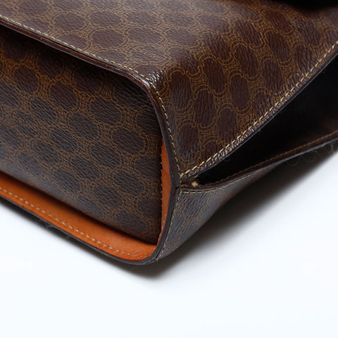 セリーヌ CELINE マカダム 2way ハンドバッグ ブラウン WS14767
