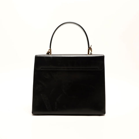 Salvatore Ferragamo Leather Gancini à 2 voies Black WS14769