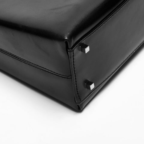 Salvatore Ferragamo Leather Gancini à 2 voies Black WS14769