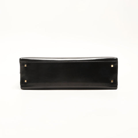 Salvatore Ferragamo Leather Gancini à 2 voies Black WS14769