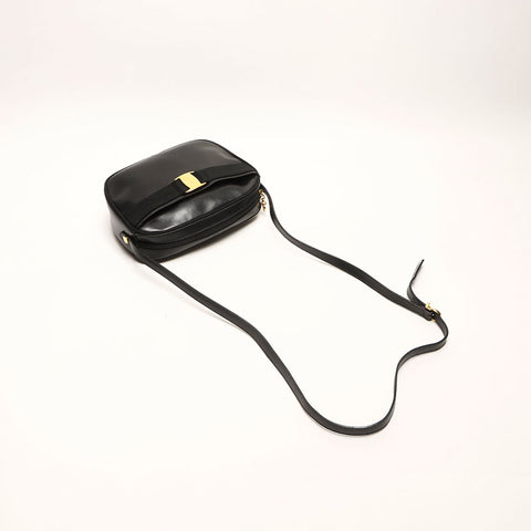 Salvatore Ferragamo Vara en cuir Sac d'épaule noir WS14770