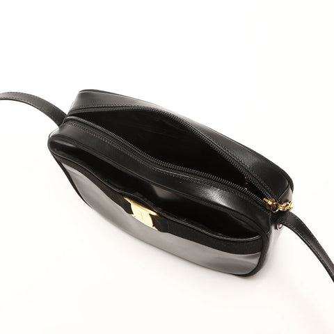 Salvatore Ferragamo Vara en cuir Sac d'épaule noir WS14770