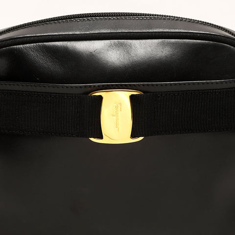 Salvatore Ferragamo Vara en cuir Sac d'épaule noir WS14770