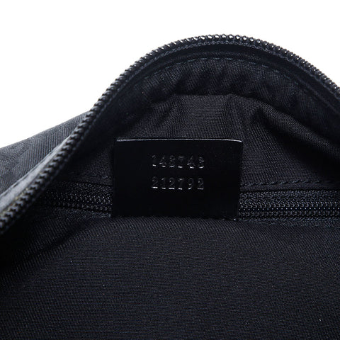 GUCCI GG canvas nylon one belt Shoulder Bag black WS14771