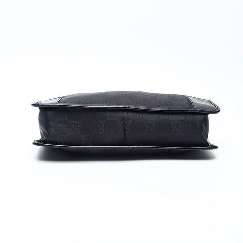 GUCCI GG canvas nylon one belt Shoulder Bag black WS14771