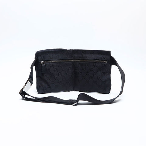 GUCCI GG canvas Waist bag black WS14772