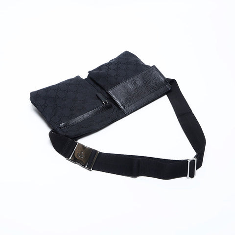 GUCCI GG canvas Waist bag black WS14772