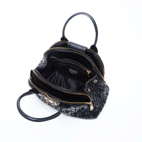 Miu Miu Matelasse Leather Rock 2way Handbag black WS14776