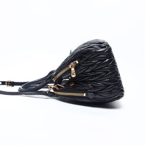 Miu Miu Matelasse Leather Rock 2way Handbag black WS14776