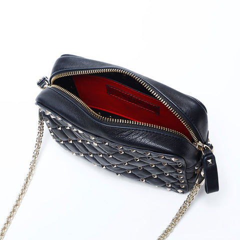 ヴァレンティノ VALENTINO スタッズ ショルダーバッグ ブラック WS14777