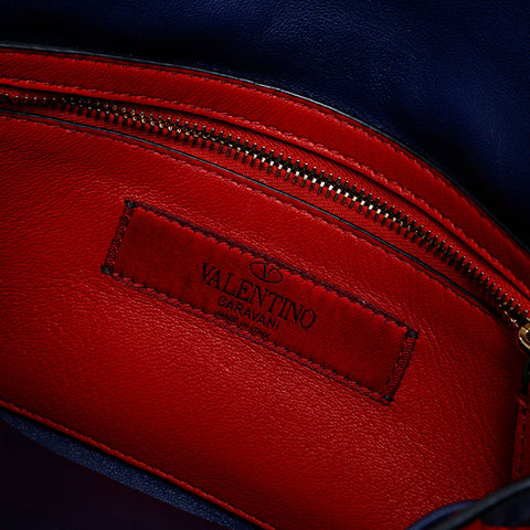 ヴァレンティノ VALENTINO スタッズ ロック ショルダーバッグ パープル WS14778