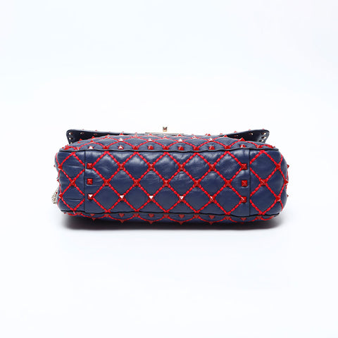 ヴァレンティノ VALENTINO スタッズ ロック ショルダーバッグ パープル WS14778