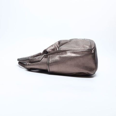 極美品 サルヴァトーレフェラガモ Salvatore Ferragamo レザー ハンドバッグ ゴールド WS14780