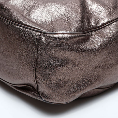 Salvatore Ferragamo leather Handbag gold WS14780