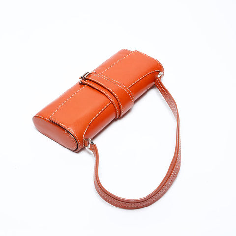 CELINE leather Shoulder Bag Brown WS14781