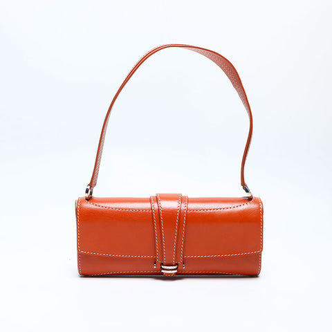 CELINE leather Shoulder Bag Brown WS14781
