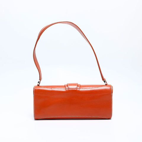 CELINE leather Shoulder Bag Brown WS14781