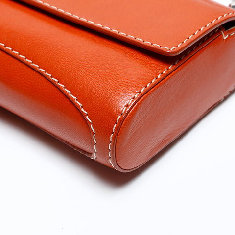 CELINE leather Shoulder Bag Brown WS14781