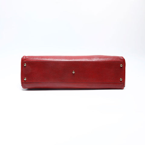CARTIER Leather Must Line Tote Bag Red WS14784