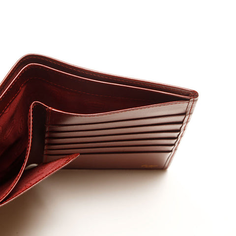 Cartier Leder Passporthülle Bifold Wallet Braun WS14785