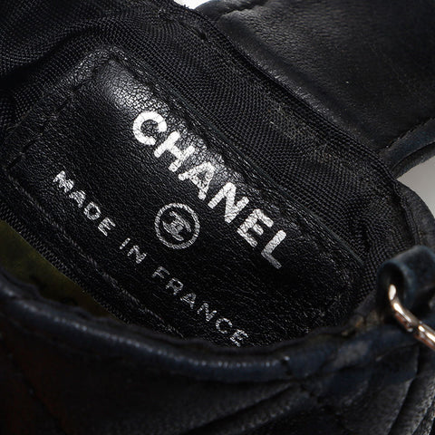 Chanel Chanel Nr. 10 Matelasse Mini -Kettenbeutel Schwarz WS14786