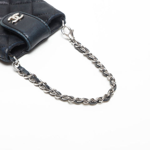 Chanel Chanel Nr. 10 Matelasse Mini -Kettenbeutel Schwarz WS14786