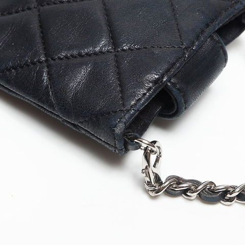 Chanel Chanel Nr. 10 Matelasse Mini -Kettenbeutel Schwarz WS14786