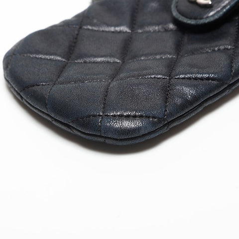 Chanel Chanel Nr. 10 Matelasse Mini -Kettenbeutel Schwarz WS14786