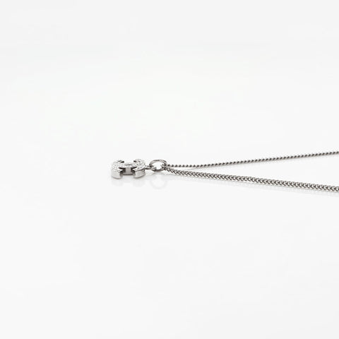 シャネル CHANEL B11V ココマーク ラインストーン ネックレス シルバー WS14788