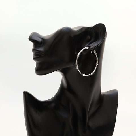 Gucci Bamboo Hoop Earrings Silver WS14790