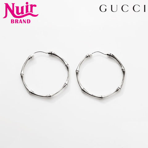 Gucci竹箍耳环银WS14790