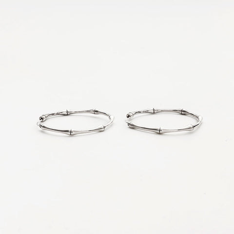 GUCCI Bamboo ピアス Gucci Bamboo earrings in aluminium with gold-toned finish