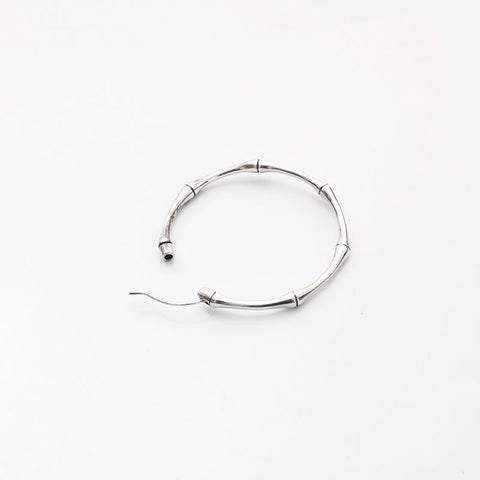 Gucci Bamboo Hoop Earrings Silver WS14790