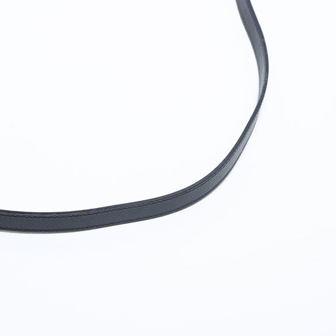 Salvatore Ferragamo Leather Gancini 2way Handbag black WS14792